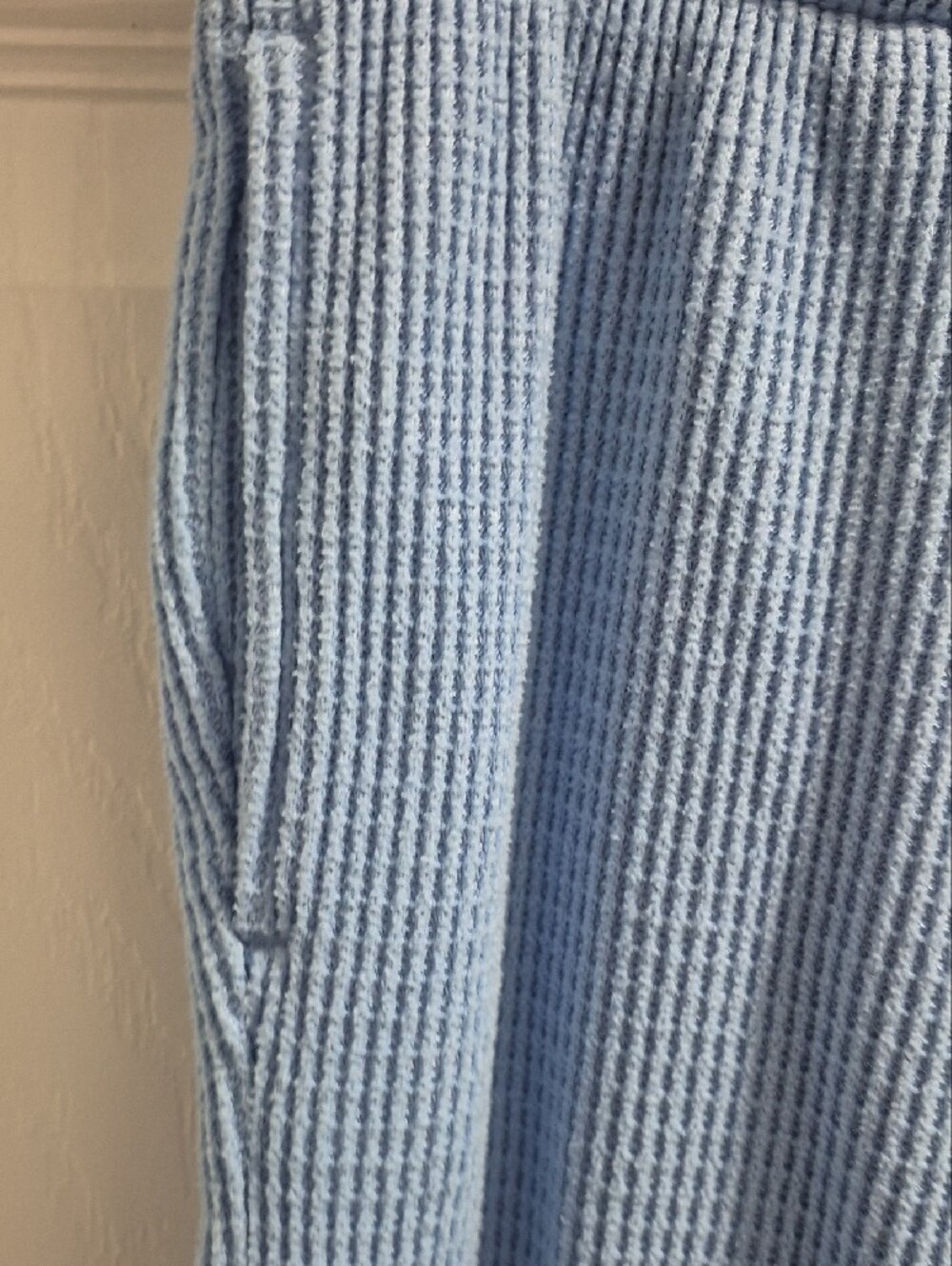 ZeroXposur Girls Light Blue Waffle-Knit Twist-Front Leggings Set - Picture 5 of 7